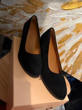 L'Amour Des Pieds Black Suede Slip-On